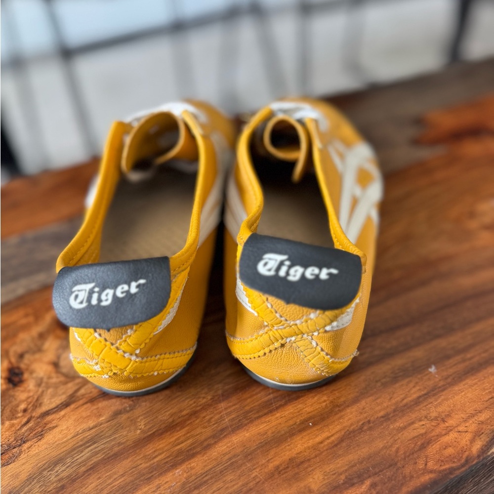 Onitsuka Tiger by Asics Men's Mustard and White Sneakers - Picture 4 of 5